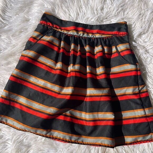 Francesca’s Collection “Emmelee” Label Striped Mini Skirt - Picture 1 of 4